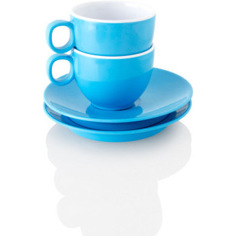 Šálky na espresso Spectrum – modré, 2dílná sada