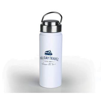 Termoska Holiday Travel nerezová ocel 500 ml, bílá