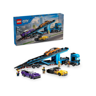 Lego stavebnice Kamion pro přepravu aut se sporťáky