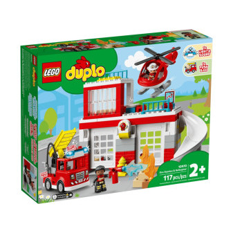 Lego stavebnice Hasičská stanice a vrtulník
