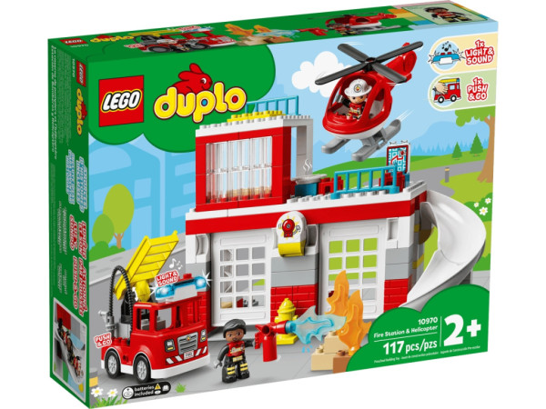 Lego stavebnice Hasičská stanice a vrtulník