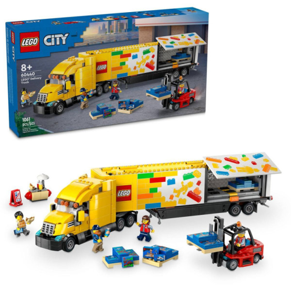 Lego stavebnice Žlutý kamion doručovací služby