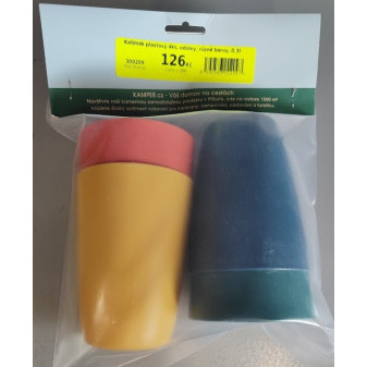 Kelímek plastový 4ks, odolný, různé barvy, 0.3l