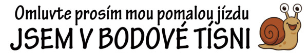 Samolepka Jsem v bodové tísni - šnek