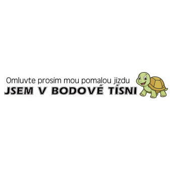 Samolepka Jsem v bodové tísni - želva