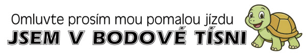 Samolepka Jsem v bodové tísni - želva