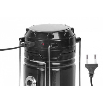 Campingová lampa CL102, LED, 80lm, 1200mAh, efekt plamene, USB nabíjení, solární