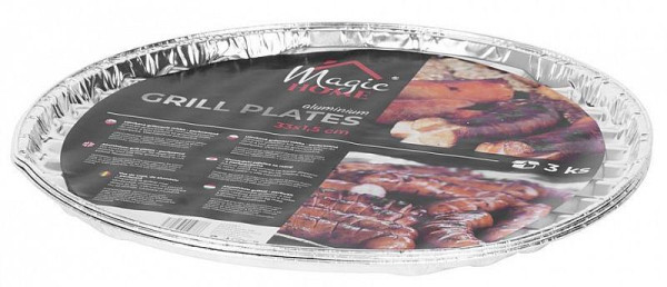 Miska perforovaná MagicHome hliník, 33x1,5cm, 3ks