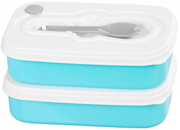 Obědník MagicHome, hranatý, 1l, 20,8x13,5x12,4 cm, 2 dílný