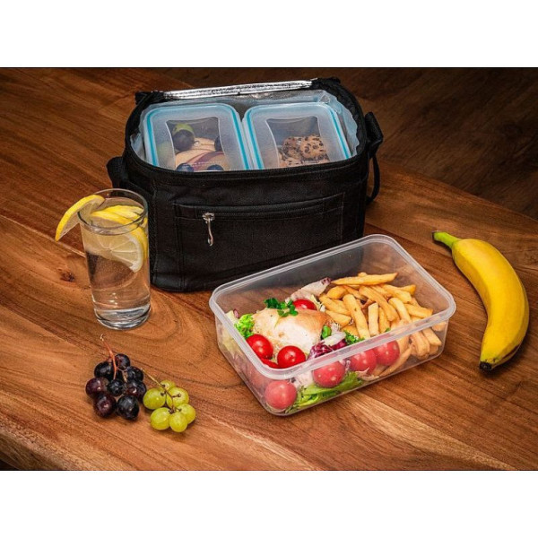 Dóza hranatá MagicHome, s termo taškou, sada 3 ks, 1500/2x 500ml
