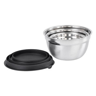 Miska MagicHome, nerez s víkem, 14-16-18cm, sada 3ks