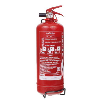 Přístroj hasicí práškový 2 kg, typ ABC, s držákem