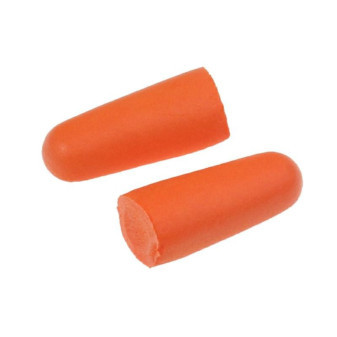 Zátky do uší, polyuretanová pěna, 2 ks/bal., oranžové