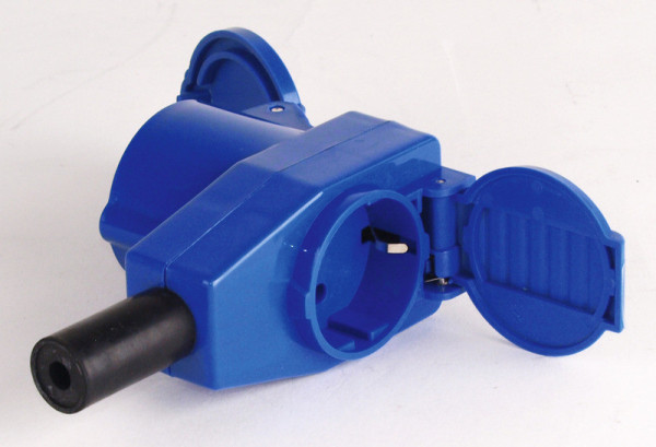 Zásuvka CEE/Schuko 230V průchozí s vývodem