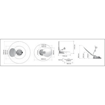 Utomatická satelitní anténa Carbest Multi-Sat X85 Single (85 cm, 12V, 10 satelitů)