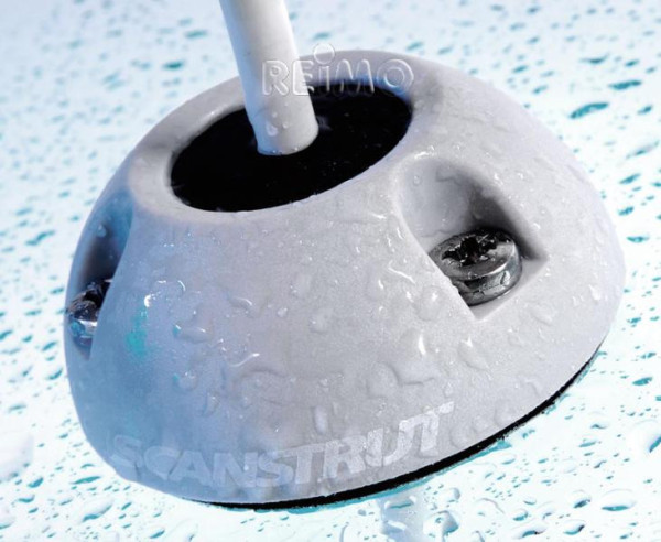 Průchodka střešní kabelová vodotěsná pro kabely 2–8 mm plastová šedá Scanstrut