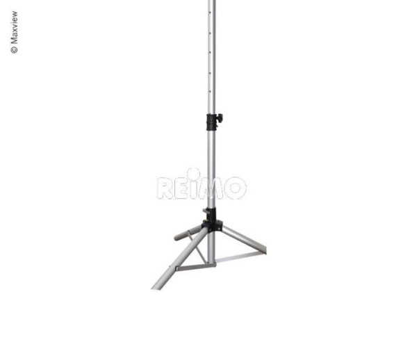 Stativ satelitní Maxview De Luxe, výsuvná výška 120–170 cm, hliník a nerezová ocel V2A, integrovaná vodováha
