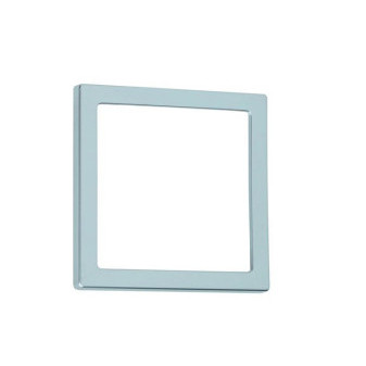 Rámeček krycí 1-násobný 62x62mm, matná stříbrná, samoobslužné balení