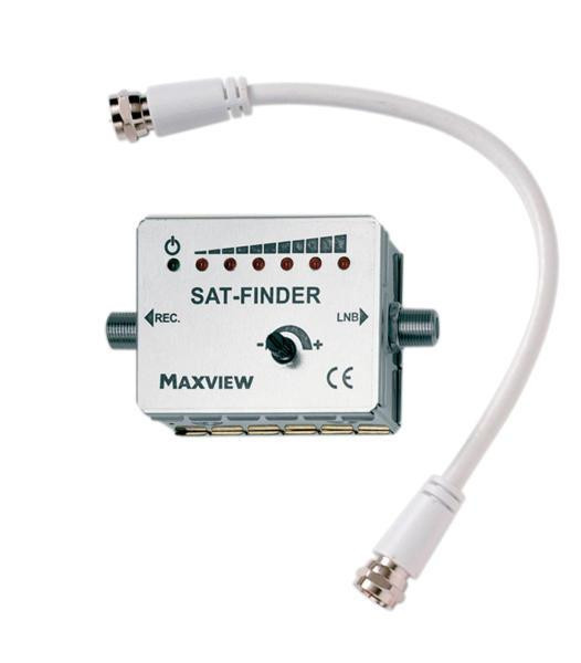 Vyhledávač satelitního signálu SAT-Finder s třídiodovou LED indikací Maxview