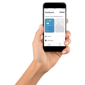 Anténa LTE všesměrová Maxview ROAM, s Wi-Fi routerem, černá