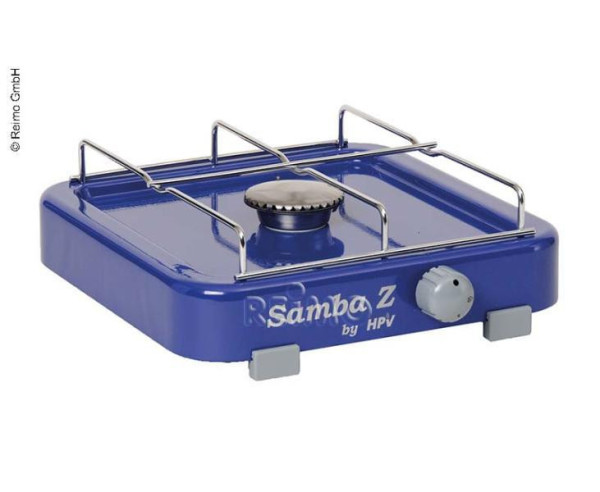 Sporák plynový Samba s pojistkou zapalování 1fl. 50mbar, modrý
