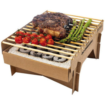 Gril na dřevěné uhlí ekologický jednorázový CASUSGRILL