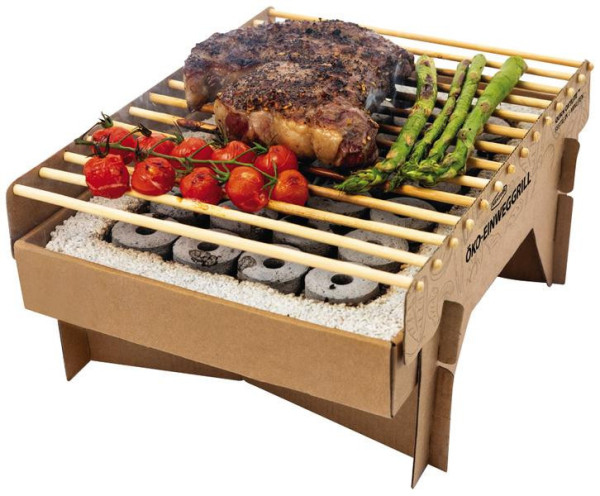 Gril na dřevěné uhlí ekologický jednorázový CASUSGRILL