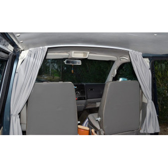 Carbest VWT5/6 dělicí plachta kabiny řidiče, šedá, 2vrstvá, neprůhledná
