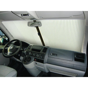 Zatemňovací roleta čelního skla REMIfront pro VW T5 (šedá, do r.v. konce roku 2009)