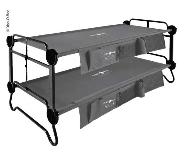 Postel kempingová DISC-O-BED XL, antracitová
