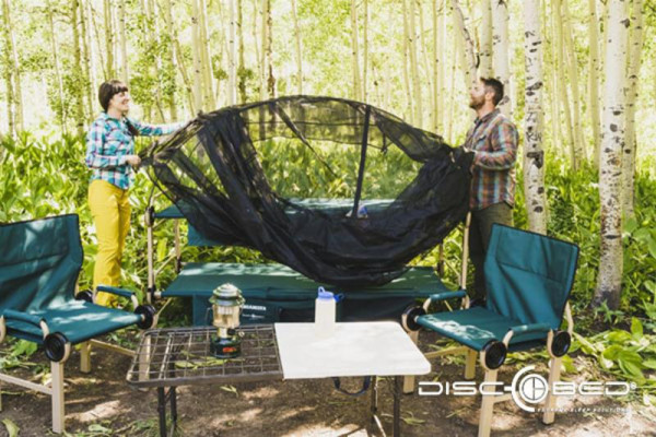 Moskytiéra Disc-O-Bed s nosným rámem pro kempingová lehátka, ochrana proti hmyzu