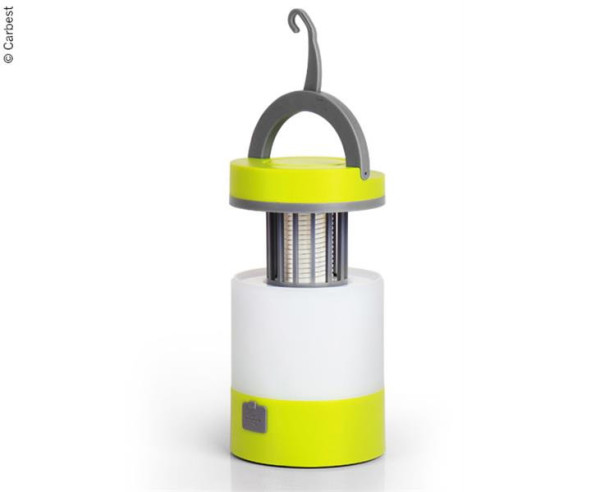 Lampa kempingová závěsná LED, s lapačem hmyzu a power bankou
