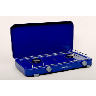 Sporák plynový Rumba s piezo zapalováním 2fl. 30mbar, modrý
