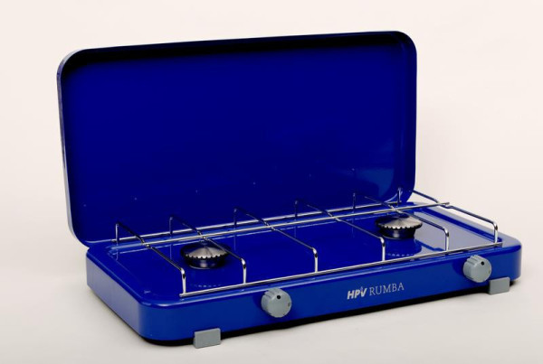 Sporák plynový Rumba s piezo zapalováním 2fl. 30mbar, modrý