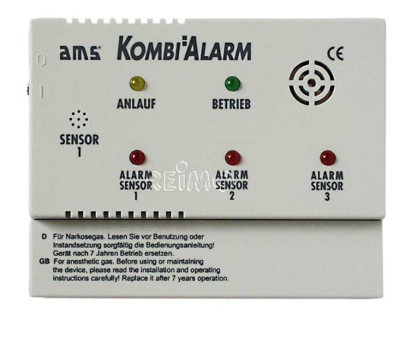 Detektor plynu AMS-Kombialarm 12V pro obytné vozy a karavany