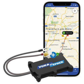 GPS lokátor YUKAtrack easyWire (sledování v reálném čase, celá Evropa, včetně SIM a 12měsíčního paušálu)