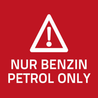 Informační cedule 'Benzín'