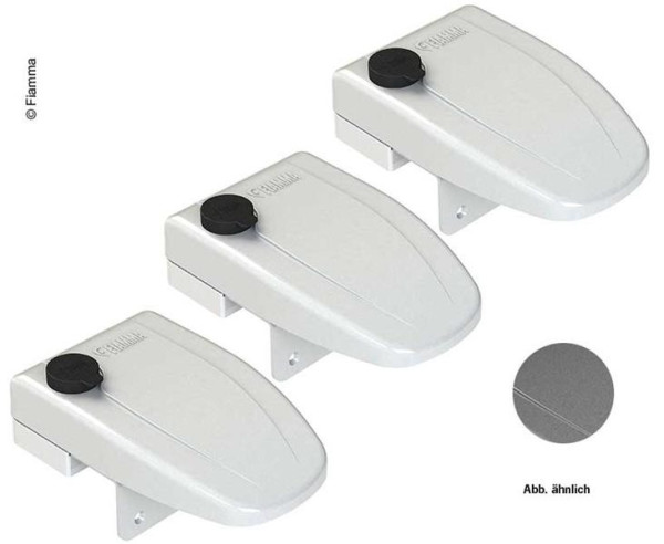 Bezpečnostní přídavné zámky Fiamma Safe Door Frame (sada 3 ks, šedá)