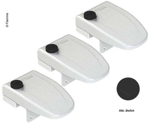 Bezpečnostní přídavné zámky Fiamma Safe Door Frame (sada 3 ks, černá)