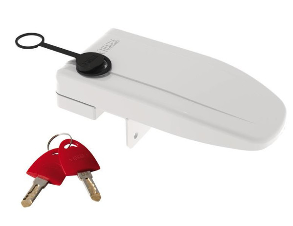 Zámek bezpečnostní přídavný Fiamma Safe Door Magnum Frame pro dveře obytných vozidel a karavanů, montáž na rám, bílý