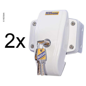 Zámek bezpečnostní HEOSafe Door Frame Lock (2 ks, stejný klíč, bílý)