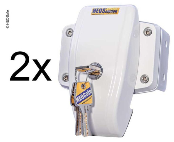 Zámek bezpečnostní HEOSafe Door Frame Lock (2 ks, stejný klíč, bílý)