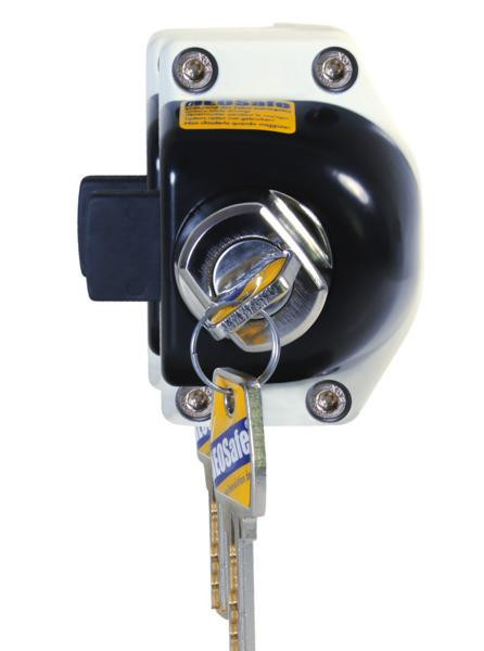 Zabezpečení dveří kabiny pro Renault Master / Movano / Daily (od r.v. 2000) – sada 2 ks s otočným knoflíkem