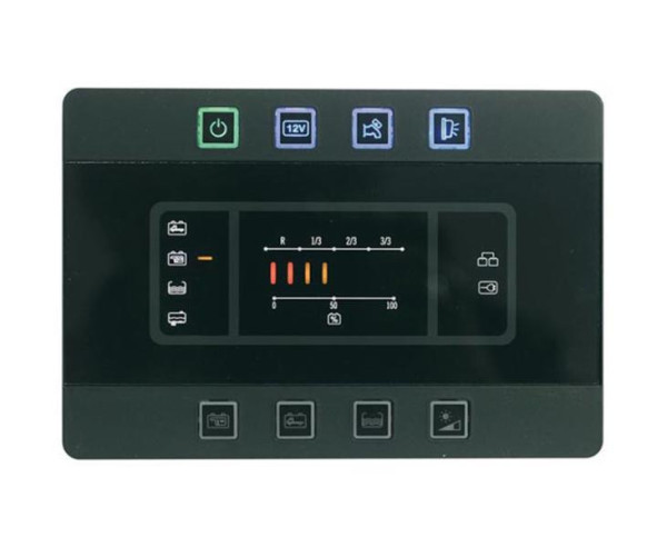 Systém řídicí a zobrazovací PC180 (190 × 130 mm, LED ovládací panel)