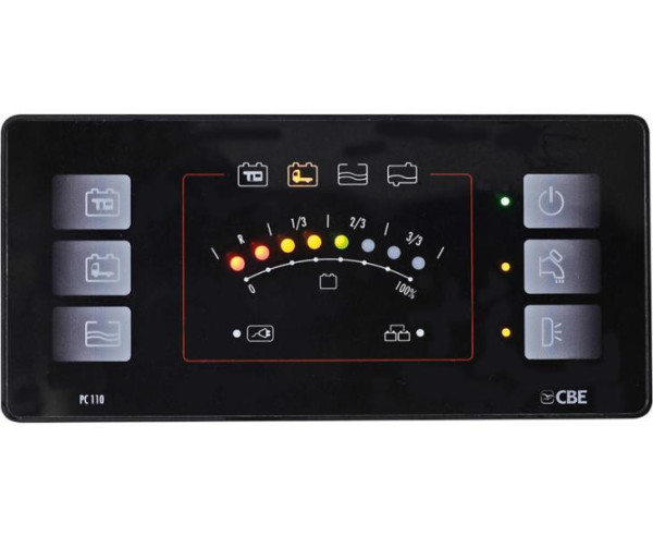Panel řídicí a zobrazovací CBE PC110 (černý)