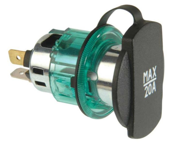 Napájecí zásuvka 20A 12-24V