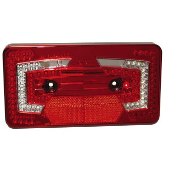 Svítidlo multifunkční zadní LED (9–32 V, pravé, červené, standardní odrazka, IP67)