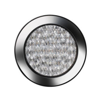 Světlo couvací LED Jokon 12 V / 3 W (čiré sklo,  Ř 122 mm, kabel 500 mm, IP67)