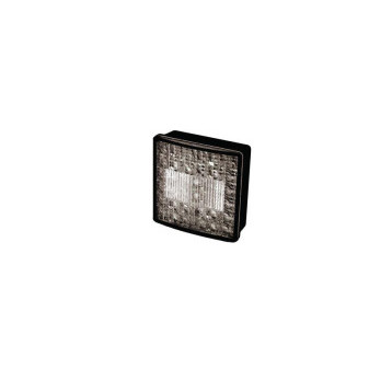 Světlo couvací LED Jokon 3W 12V s čirým sklem (80 × 80 mm, IP67, kabel 500 mm)