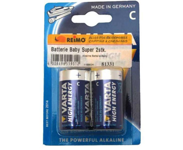 Baterie alkalické Baby Super 2ks